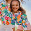 Sweat droit manches longues Stitch multicolore fille