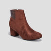 Bottines à talons marron femme