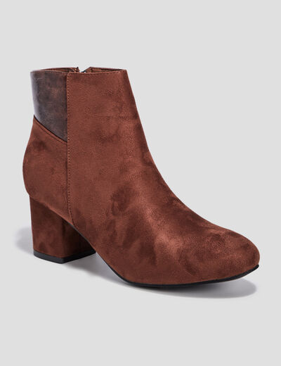 Bottines à talons marron femme