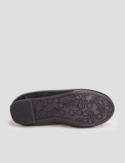 Ballerines avec noeud noir fille