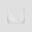 Soutien-gorge foulard en dentelle ecru femme
