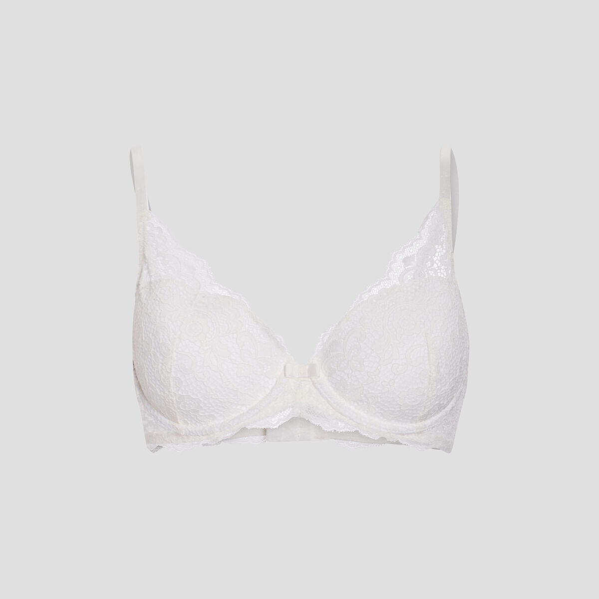 Soutien-gorge foulard en dentelle ecru femme