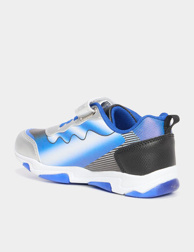 Baskets running semelle lumineuse Sonic bleu garçon