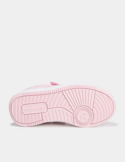 Tennis basses à scratchs Champion rose pastel fille