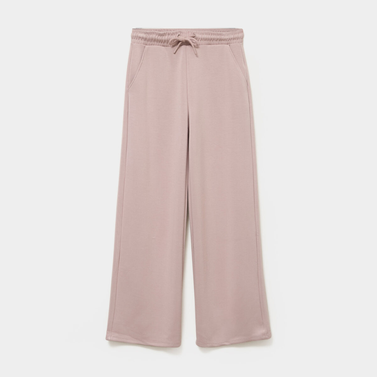 Pantalon de jogging large &eacute;lastiqu&eacute; marron clair femme
