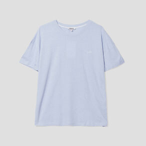 T-shirt manches courtes Creeks bleu clair femme