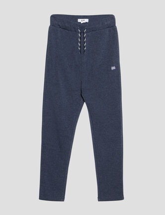 Pantalon jogging coupe ajustée bleu marine garçon