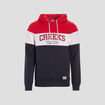 Sweat tricolor à capuche hoodie Creeks rouge homme