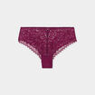 Shorty en dentelle rouge femme