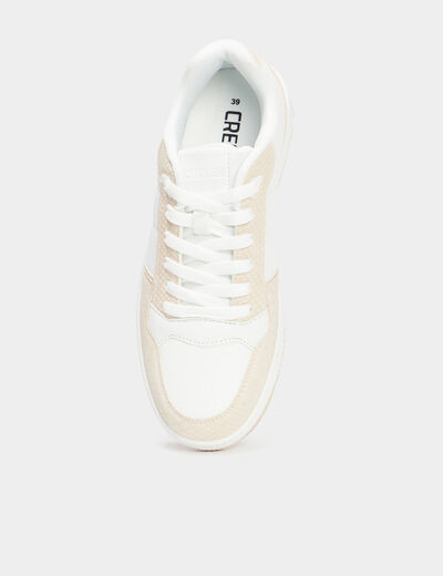 Tennis basses semelle épaisse Creeks rose femme