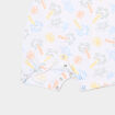 Combishort manches courtes coton blanc b&eacute;b&eacute; gar&ccedil;on