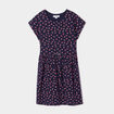 Robe droite sans manches bleu marine fille