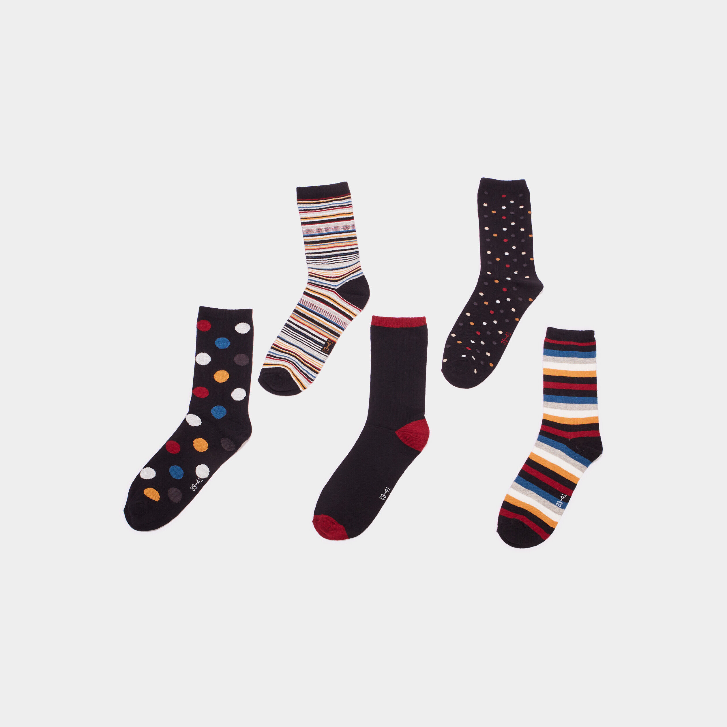 Chaussettes femme fantaisie coton haute d hiver. Chaussettes La Halle