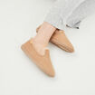 Chaussons confort fourrés camel femme