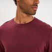 T-shirt manches longues prune homme