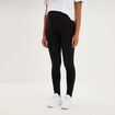 Legging grossesse en coton noir femme maternit&eacute;