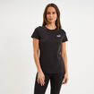 T-shirt manches courtes coton Puma noir femme