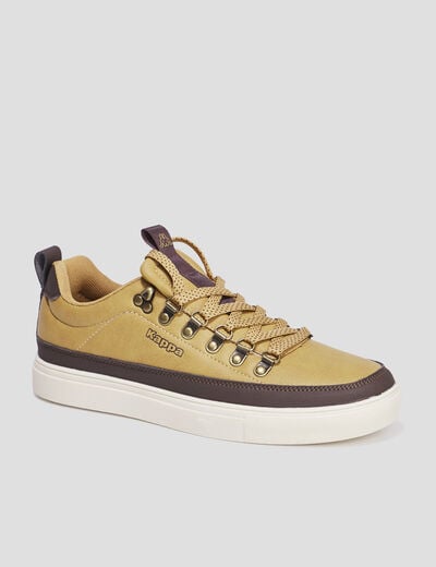 Tennis basses à lacets Kappa Lacedelli camel homme