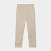 Pantalon chino droit stretch retroussé sable homme