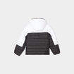 Doudoune zippée à capuche blanc garçon