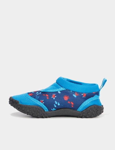 Chaussures de plage à scratchs bleu bébé garçon