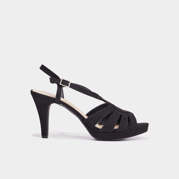 Sandales à talons aiguilles Mosquitos noir femme