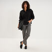 Chemise fluide manches longues noir femme