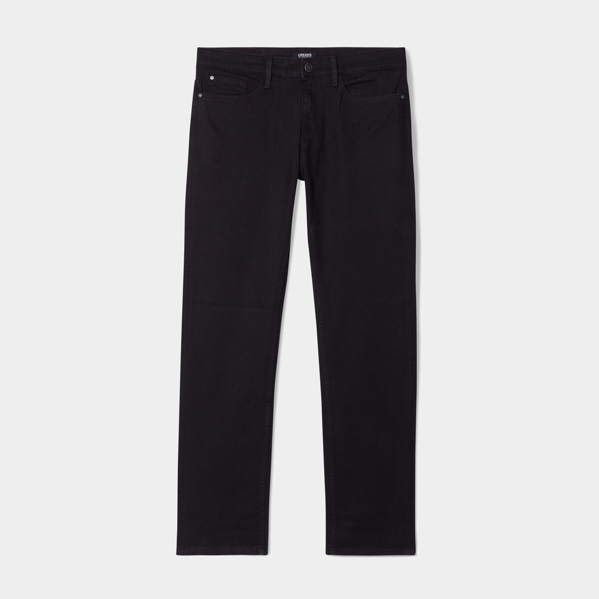 Jeans regular 5 poches denim noir homme