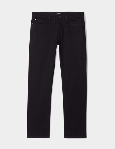 Jeans regular 5 poches denim noir homme