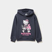 Sweat hoodie à capuche Hello Kitty gris fille