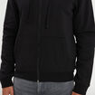 Sweat zipp&eacute; doublure effet sherpa noir homme