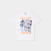 T-shirt brodé manches courtes coton blanc garçon