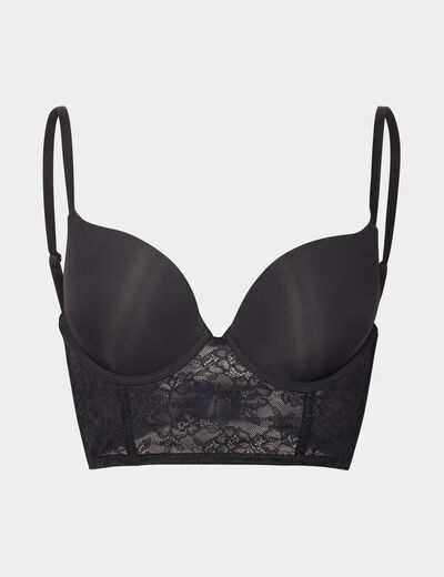 Soutien-gorge bustier noir femme