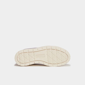Tennis basses suédine en cuir Puma ivoire femme