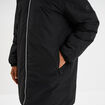 Parka d&eacute;perlante doubl&eacute;e &agrave; capuche noir homme