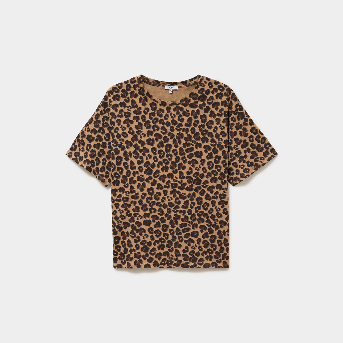 T-shirt col rond manches courtes coton ficelle femme grande taille