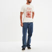 T-shirt manches courtes coton Creeks ecru homme