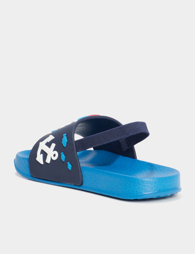 Claquettes de plage bleu garçon