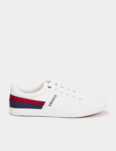 Tennis basses à lacets Creeks blanc homme