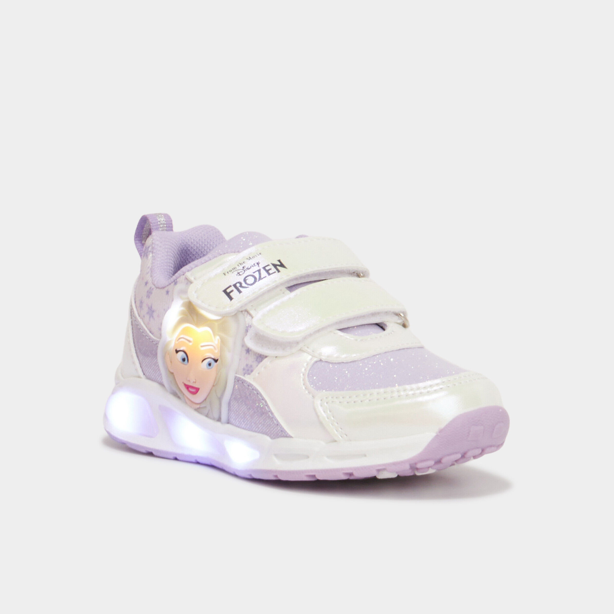 Baskets running lumineuses Frozen violet fille