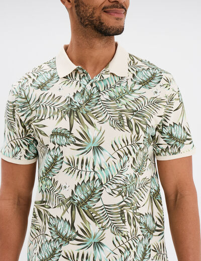Polo manches courtes Creeks ecru homme