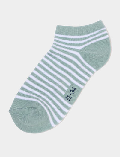 Lot 5 paires chaussettes invisibles multicolore gar&ccedil;on