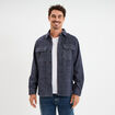 Surchemise manches longues bleu marine homme