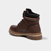 Boots &agrave; lacets avec semelle crant&eacute;e marron homme