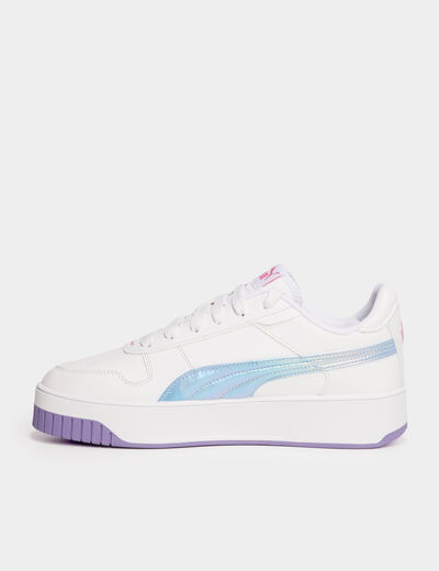 Tennis basses lacets Puma Carina Street mauve fille