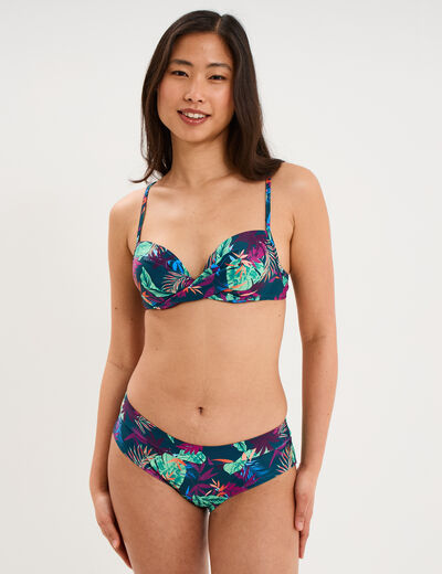 Haut de maillot de bain push up armatur&eacute; bleu p&eacute;trole femme
