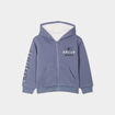 Gilet doubl&eacute; &agrave; capuche Stitch gris fonc&eacute; fille