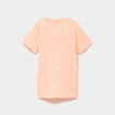 T-shirt &agrave; sequins manches courtes orange fluo gar&ccedil;on