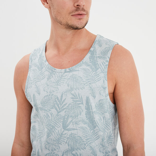 debardeur col rond coton creeks bleu ciel homme Débardeur col rond coton Creeks bleu ciel homme