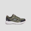 Baskets running mémoire forme Skechers vert kaki homme